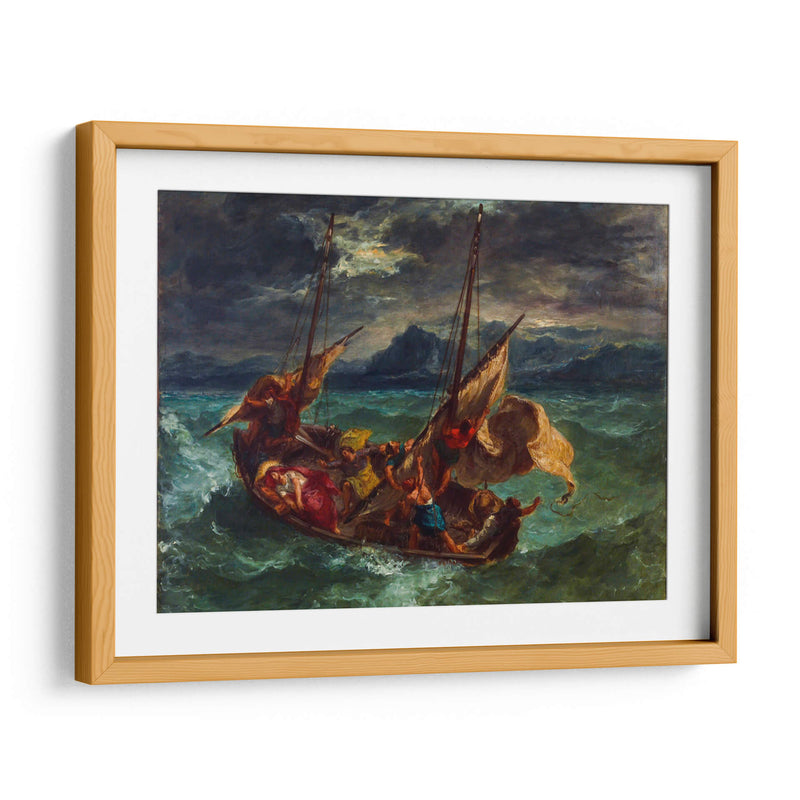 Cristo en el mar de Galilea - Eugène Delacroix | Cuadro decorativo de Canvas Lab