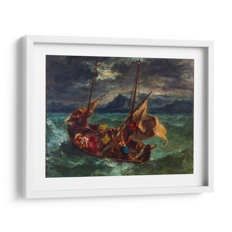 Cristo en el mar de Galilea - Eugène Delacroix | Cuadro decorativo de Canvas Lab