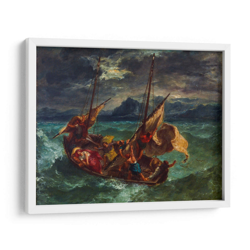 Cristo en el mar de Galilea - Eugène Delacroix | Cuadro decorativo de Canvas Lab