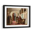 Cristobal Colón y su hijo en La Rábida - Eugène Delacroix | Cuadro decorativo de Canvas Lab