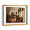 Cristobal Colón y su hijo en La Rábida - Eugène Delacroix | Cuadro decorativo de Canvas Lab