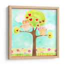 Hoots Y Corazones I - June Erica Vess | Cuadro decorativo de Canvas Lab