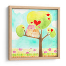 Hoots Y Corazones Ii - June Erica Vess | Cuadro decorativo de Canvas Lab