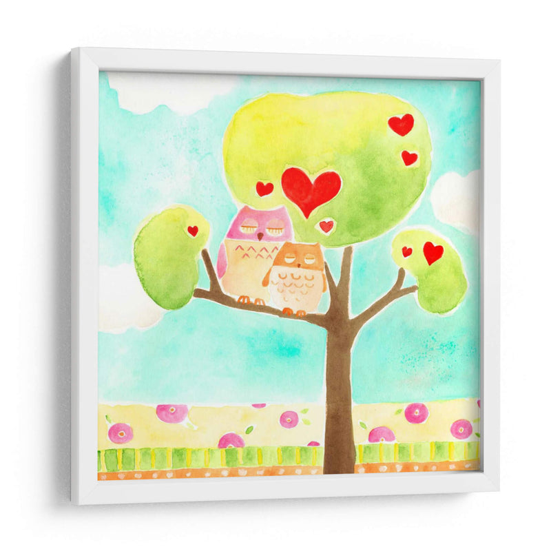 Hoots Y Corazones Ii - June Erica Vess | Cuadro decorativo de Canvas Lab