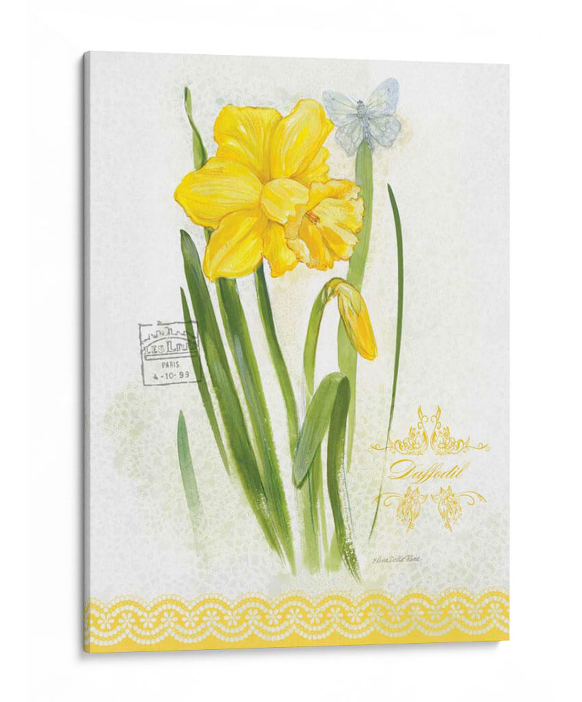 Estudio De Flores En El Encaje V - Elissa Della-Piana | Cuadro decorativo de Canvas Lab