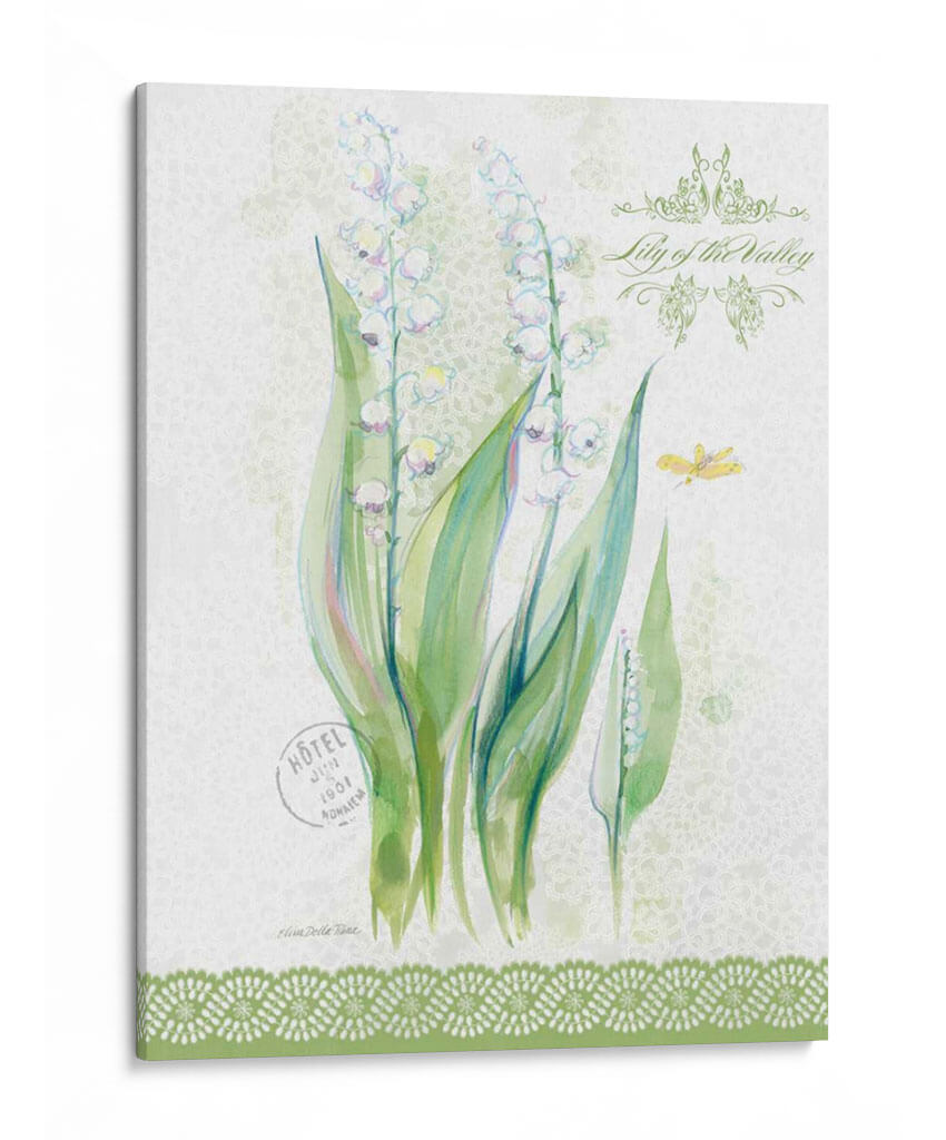 Estudio De Flores En Lace Ix - Elissa Della-Piana | Cuadro decorativo de Canvas Lab