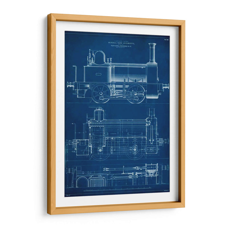 Locomotora Blueprint Ii - Vision Studio | Cuadro decorativo de Canvas Lab