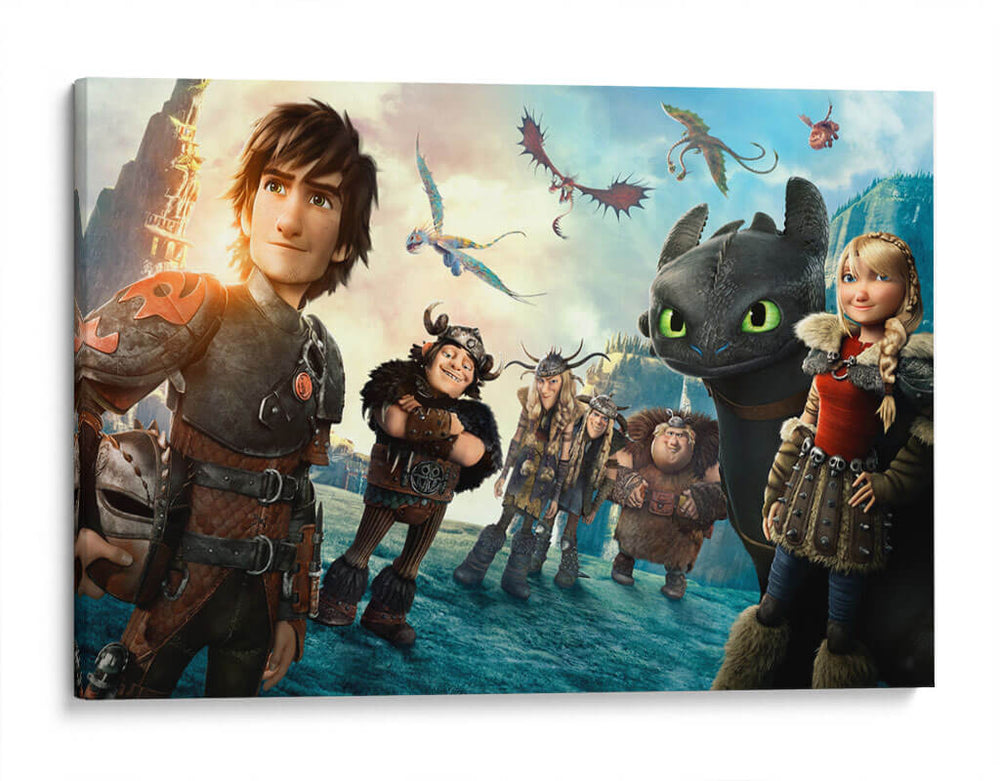 Cómo entrenar a tu dragón | Cuadro decorativo de Canvas Lab