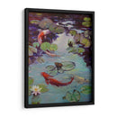 Koi Rojo Y Lirios - Chuck Larivey | Cuadro decorativo de Canvas Lab