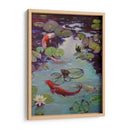 Koi Rojo Y Lirios - Chuck Larivey | Cuadro decorativo de Canvas Lab