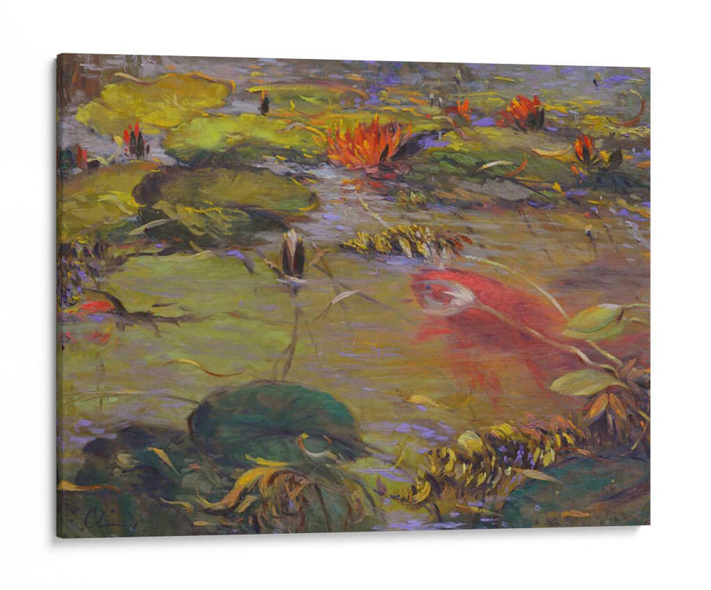 Koi Y Lirios I - Chuck Larivey | Cuadro decorativo de Canvas Lab