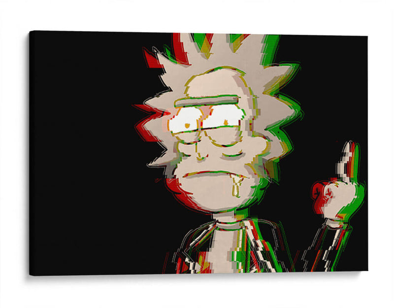 Distorted Rick | Cuadro decorativo de Canvas Lab