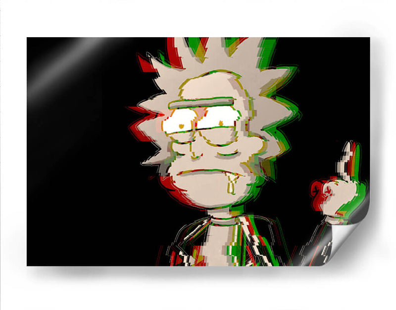 Distorted Rick | Cuadro decorativo de Canvas Lab