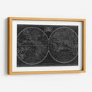 Blueprint Del Mundo En Hemisferios. - Vision Studio | Cuadro decorativo de Canvas Lab