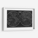 Blueprint Del Mundo En Hemisferios. - Vision Studio | Cuadro decorativo de Canvas Lab
