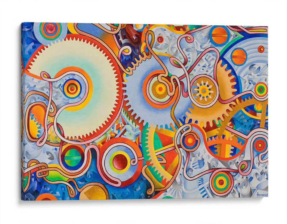 Engrane a color | Cuadro decorativo de Canvas Lab