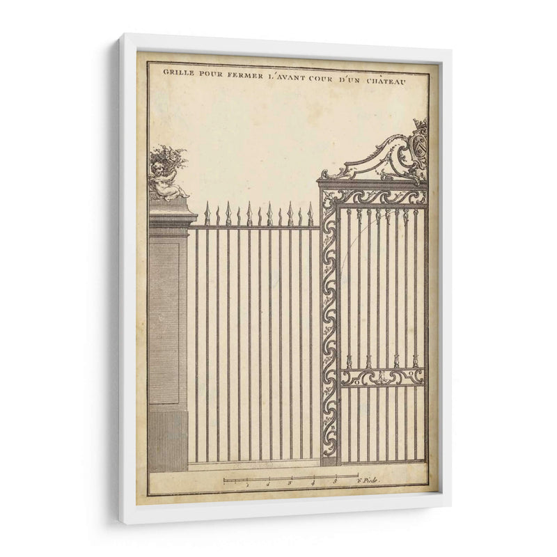 Antiguo Puerta Decorativa Ii - J.F. Blondel | Cuadro decorativo de Canvas Lab