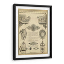 Cerraduras Decorativas Antiguas Ii - J.F. Blondel | Cuadro decorativo de Canvas Lab