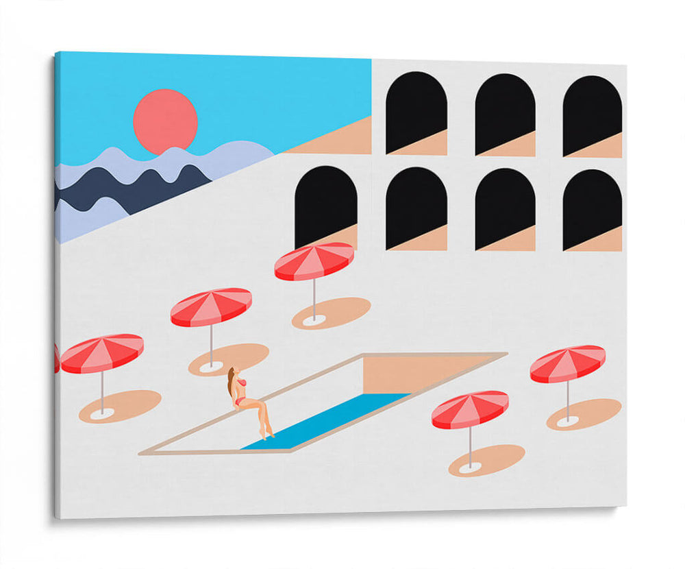 Vacaciones geométricas | Cuadro decorativo de Canvas Lab