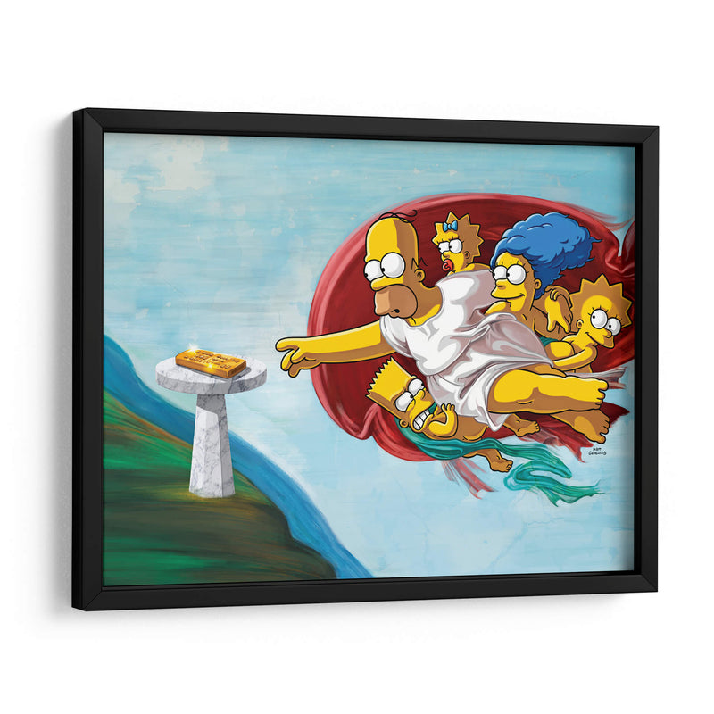 Control remoto de oro | Cuadro decorativo de Canvas Lab