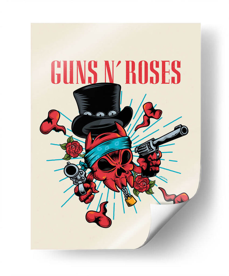 Guns n Roses poster | Cuadro decorativo de Canvas Lab