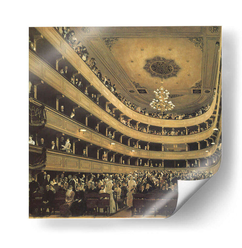 Auditorio del viejo Burgtheater de Viena - Gustav Klimt | Cuadro decorativo de Canvas Lab