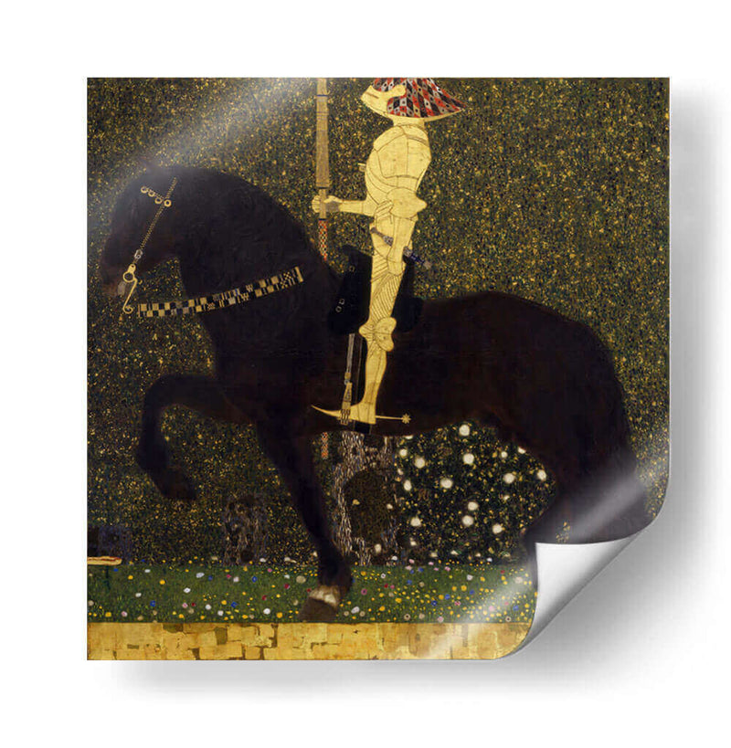 El caballero de oro (la vida como combate) - Gustav Klimt | Cuadro decorativo de Canvas Lab