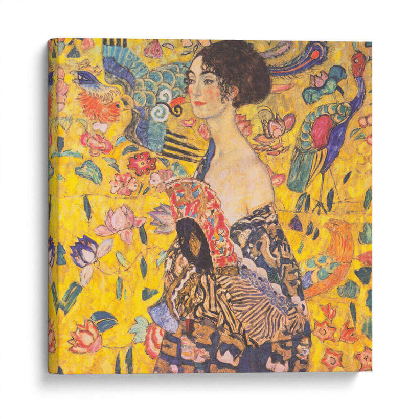 Mujer con abanico - Gustav Klimt | Cuadro decorativo de Canvas Lab