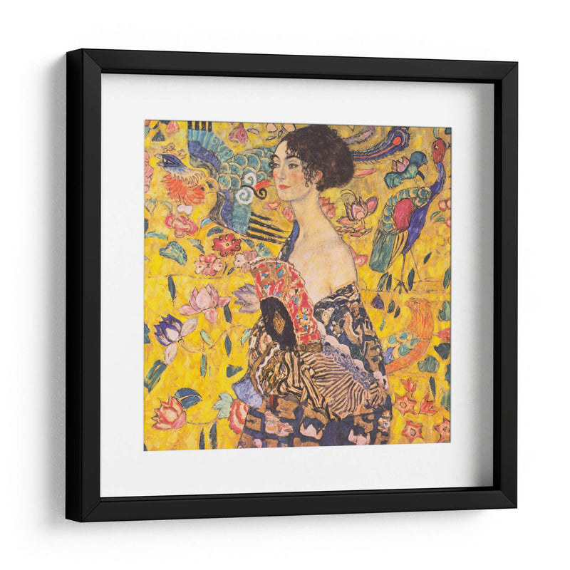 Mujer con abanico - Gustav Klimt | Cuadro decorativo de Canvas Lab