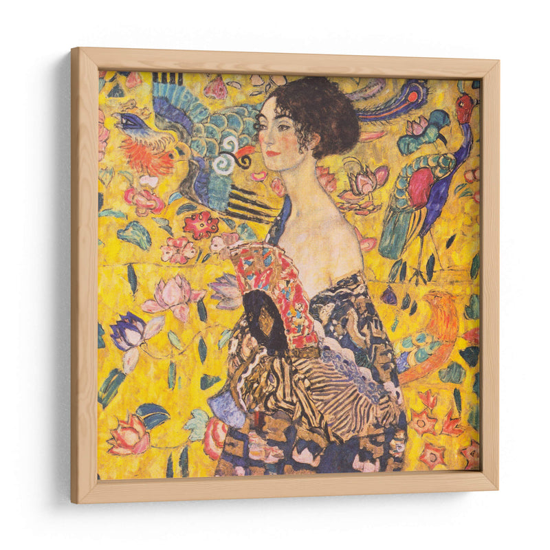 Mujer con abanico - Gustav Klimt | Cuadro decorativo de Canvas Lab