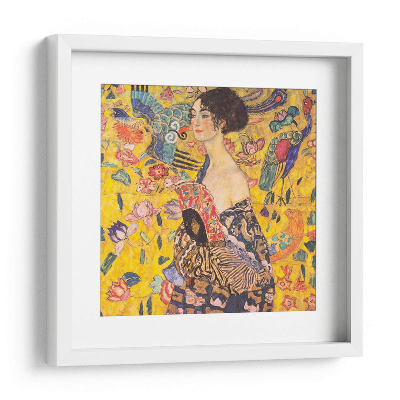 Mujer con abanico - Gustav Klimt | Cuadro decorativo de Canvas Lab