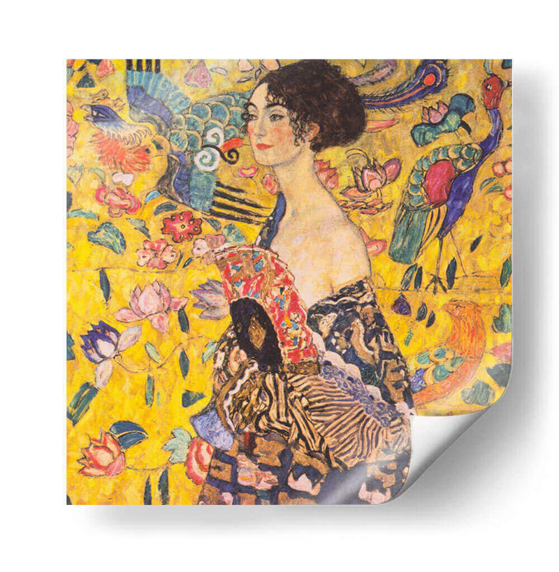 Mujer con abanico - Gustav Klimt | Cuadro decorativo de Canvas Lab