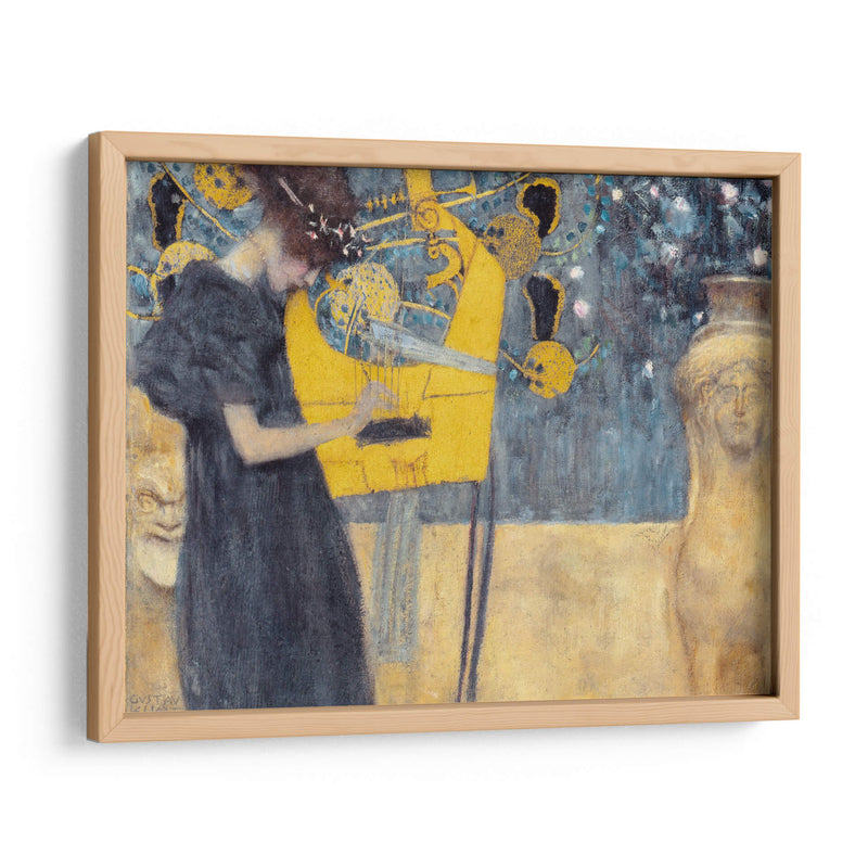 Música I - Gustav Klimt | Cuadro decorativo de Canvas Lab