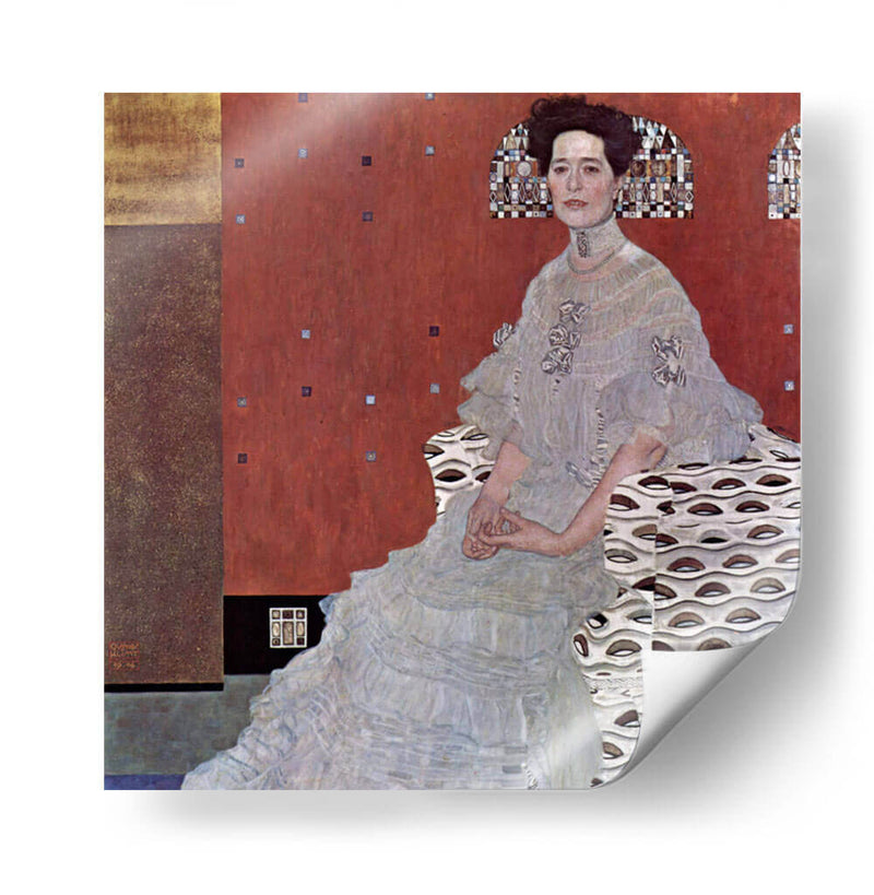 Retrato de Fritza Riedler - Gustav Klimt | Cuadro decorativo de Canvas Lab