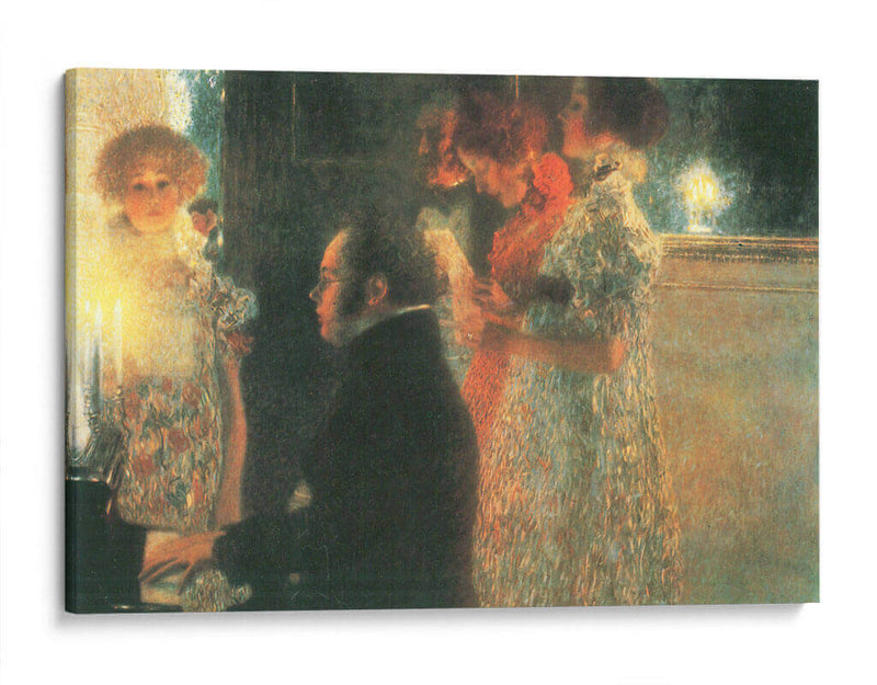 Schubert en el piano - Gustav Klimt | Cuadro decorativo de Canvas Lab