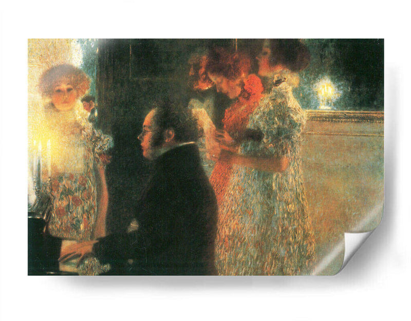 Schubert en el piano - Gustav Klimt | Cuadro decorativo de Canvas Lab