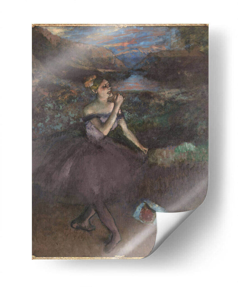 Bailarina con ramos de flores - Edgar Degas | Cuadro decorativo de Canvas Lab