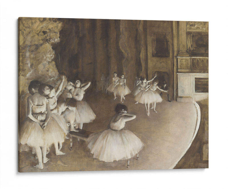 Ensayo en el escenario - Edgar Degas | Cuadro decorativo de Canvas Lab