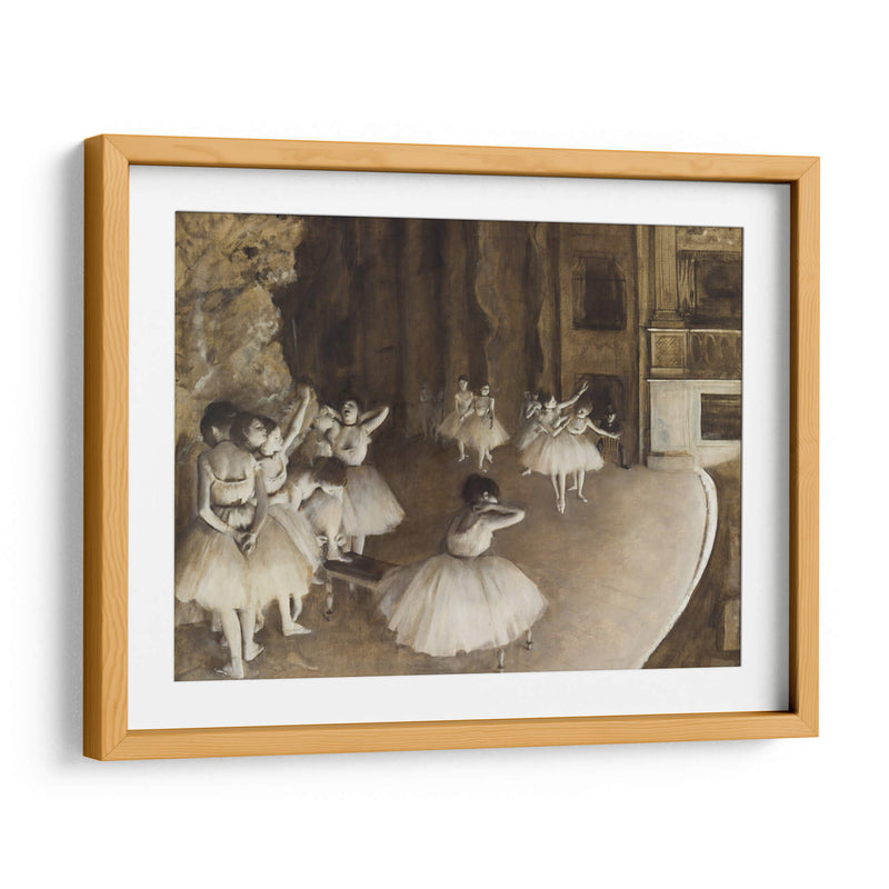 Ensayo en el escenario - Edgar Degas | Cuadro decorativo de Canvas Lab