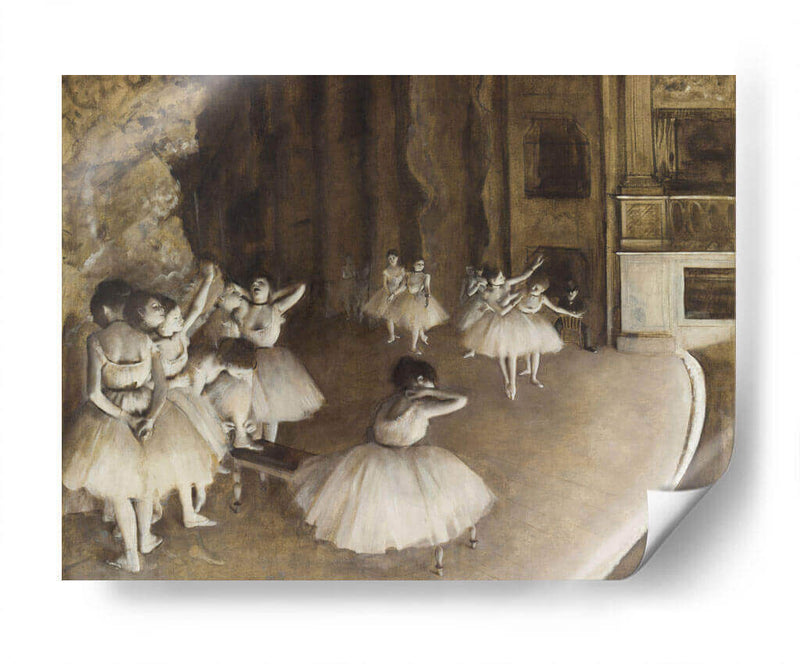 Ensayo en el escenario - Edgar Degas | Cuadro decorativo de Canvas Lab