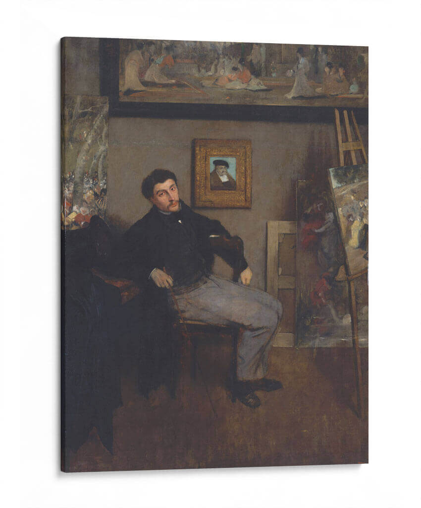 James-Jacques-Joseph Tissot - Edgar Degas | Cuadro decorativo de Canvas Lab