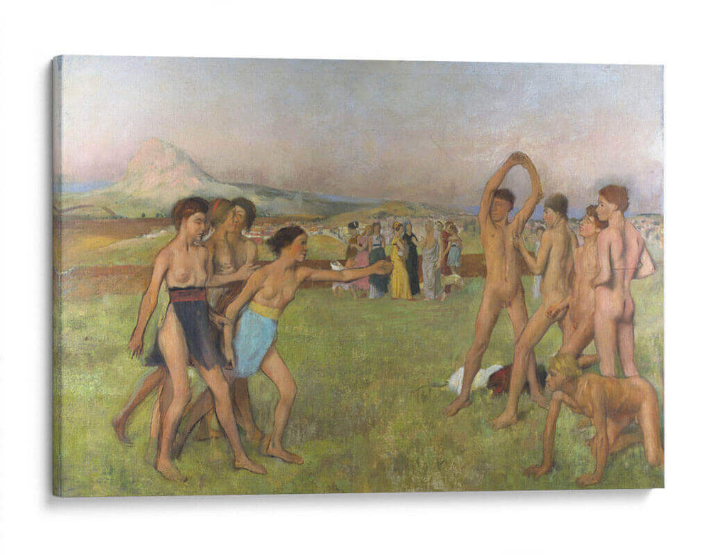 Jóvenes espartanos ejercitándose - Edgar Degas | Cuadro decorativo de Canvas Lab