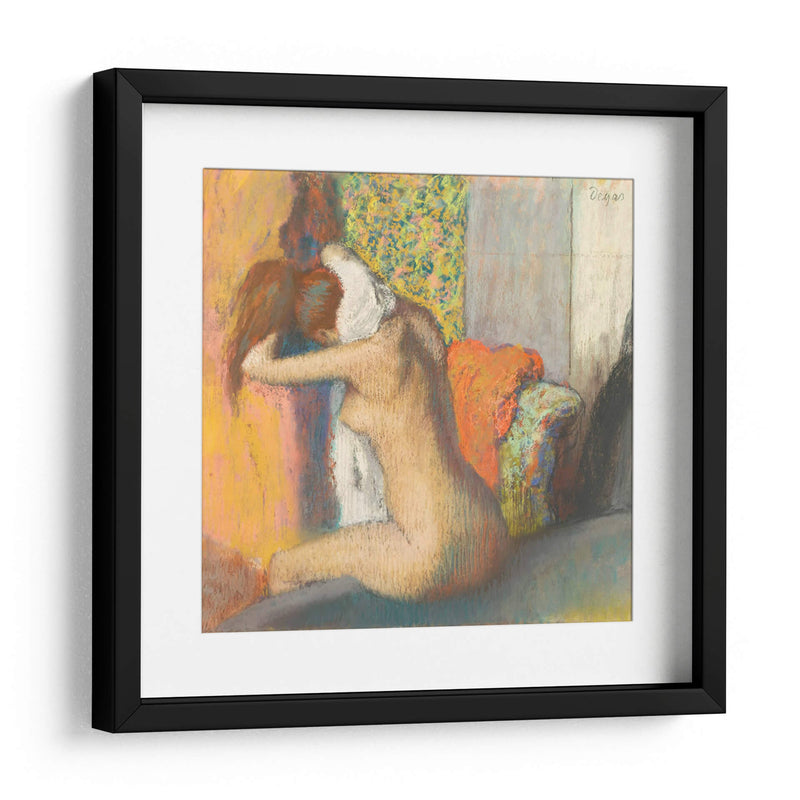 Mujer secándose después del baño - Edgar Degas | Cuadro decorativo de Canvas Lab