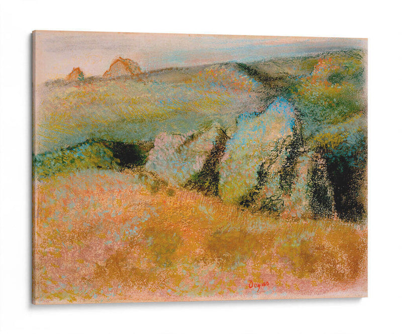 Paisaje con rocas - Edgar Degas | Cuadro decorativo de Canvas Lab