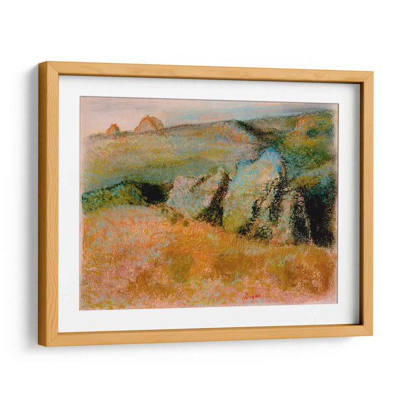 Paisaje con rocas - Edgar Degas | Cuadro decorativo de Canvas Lab