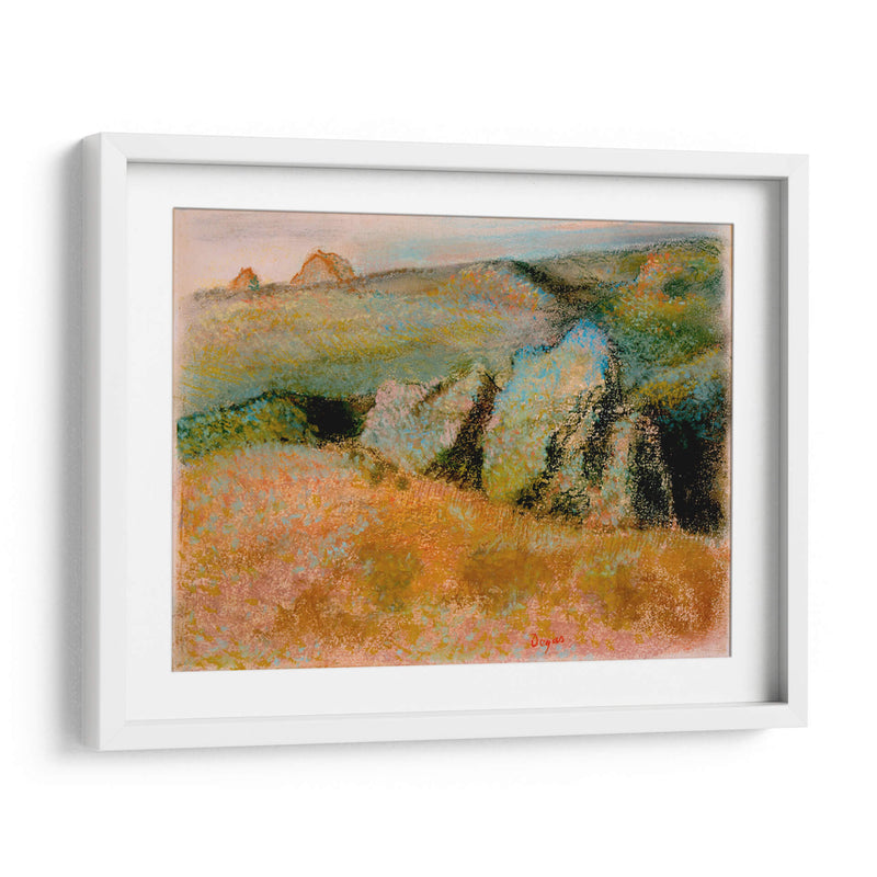Paisaje con rocas - Edgar Degas | Cuadro decorativo de Canvas Lab