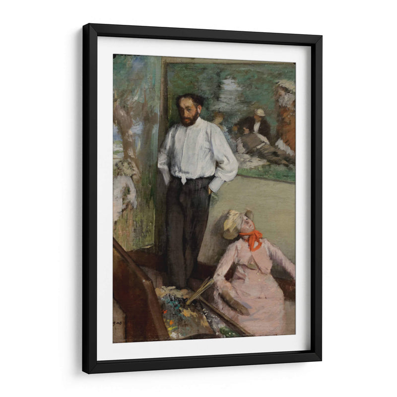 Retrato de Henri Michel-Lévy - Edgar Degas | Cuadro decorativo de Canvas Lab