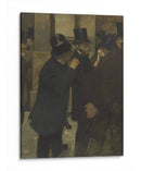 Retratos en la bolsa de valores - Edgar Degas | Cuadro decorativo de Canvas Lab