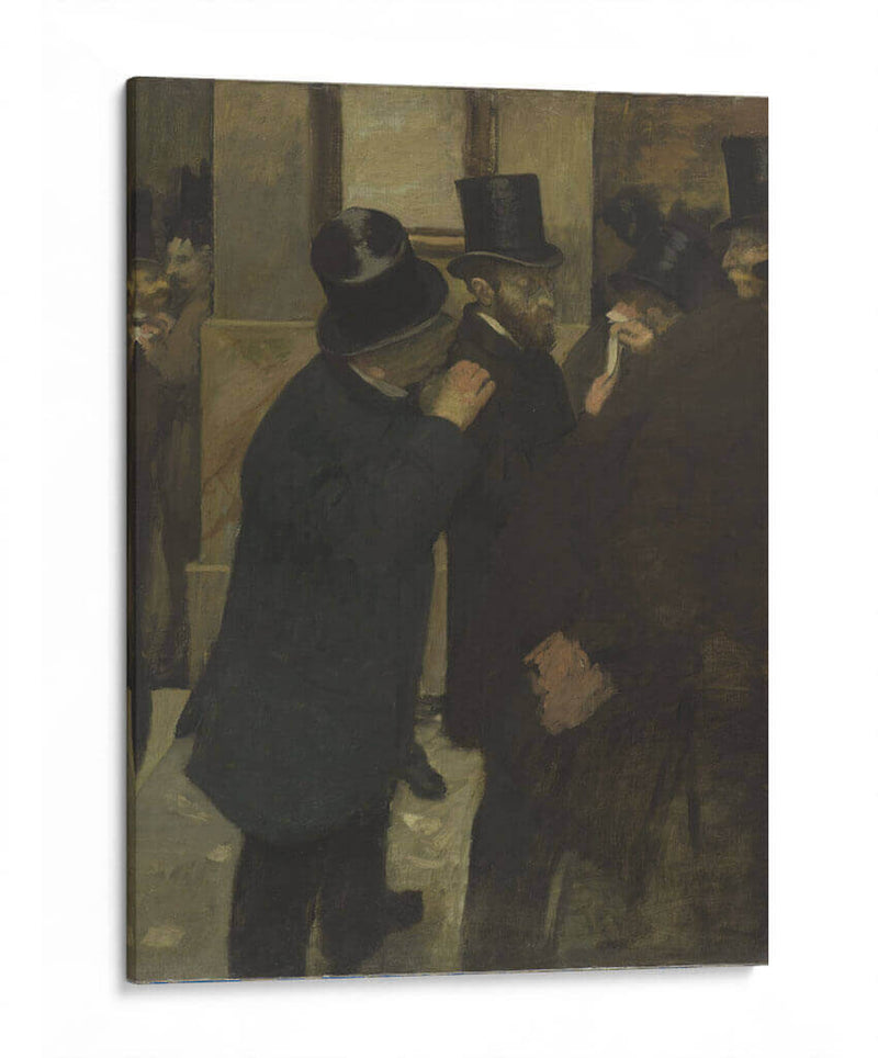 Retratos en la bolsa de valores - Edgar Degas | Cuadro decorativo de Canvas Lab