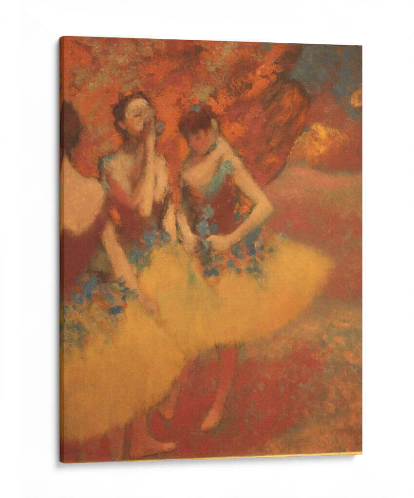 Tres bailarinas con faldas amarillas - Edgar Degas | Cuadro decorativo de Canvas Lab